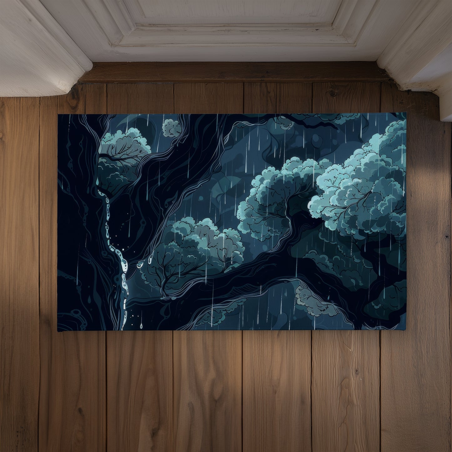 Canopy White Indoor Outdoor Door Mat - Home Decor Accent