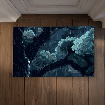 Canopy White Indoor Outdoor Door Mat - Home Decor Accent