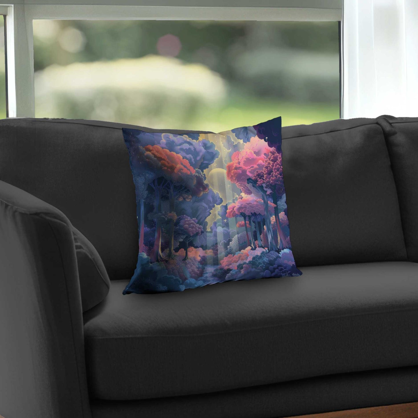Beams Poly Twill Throw Pillow - Stylish Home Decor Accent
