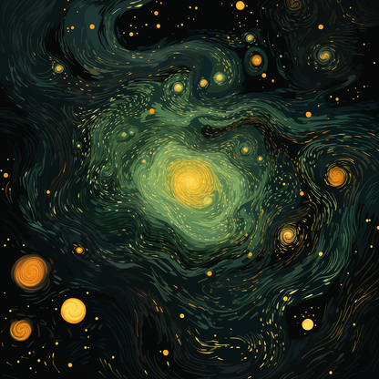 Illuminated in Space Yellow Duvet Cover | Home Decor Essentials