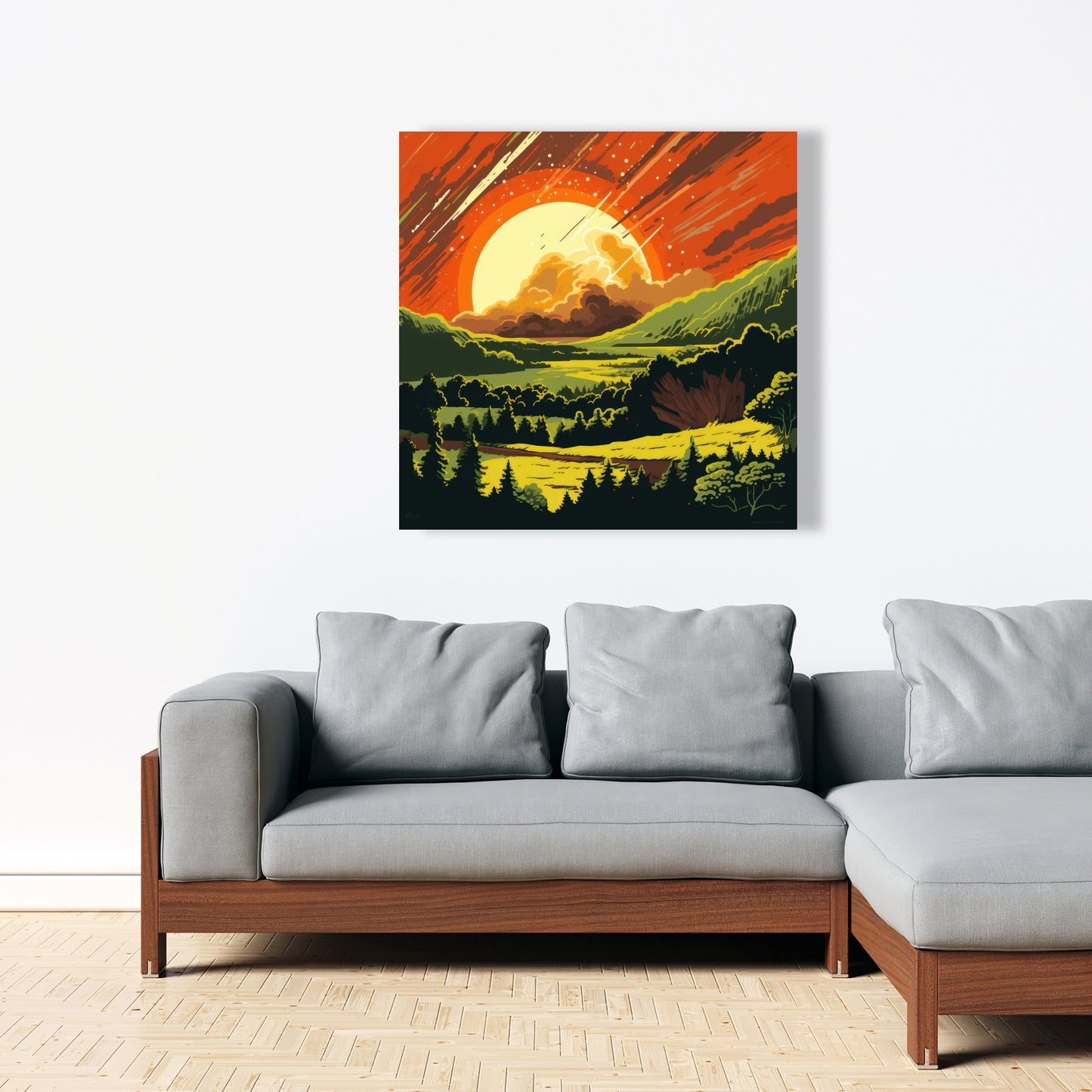 Last days Yellow Canvas for Home Decor - Brighten Your Space