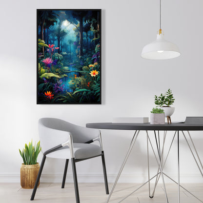 The beauty of nature - Orange Framed Canvas for Home Decor