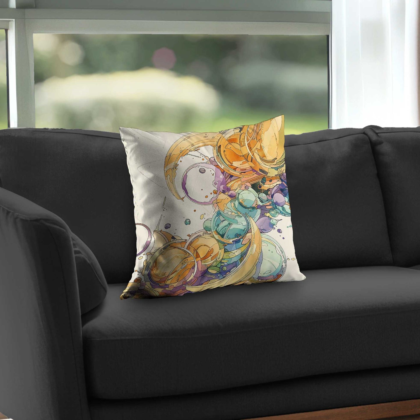Plan Poly Twill Throw Pillow - Stylish Home Decor Accent