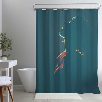 Rideau de douche Murmure Lumière Silencieuse | Décoration d'intérieur élégante