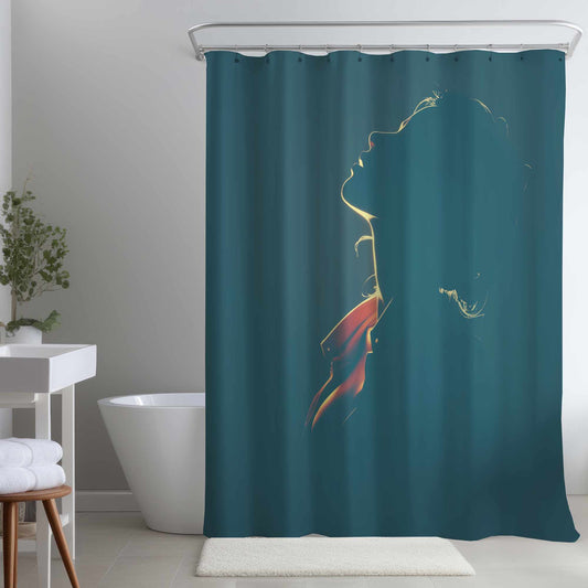 Rideau de douche Murmure Lumière Silencieuse | Décoration d'intérieur élégante