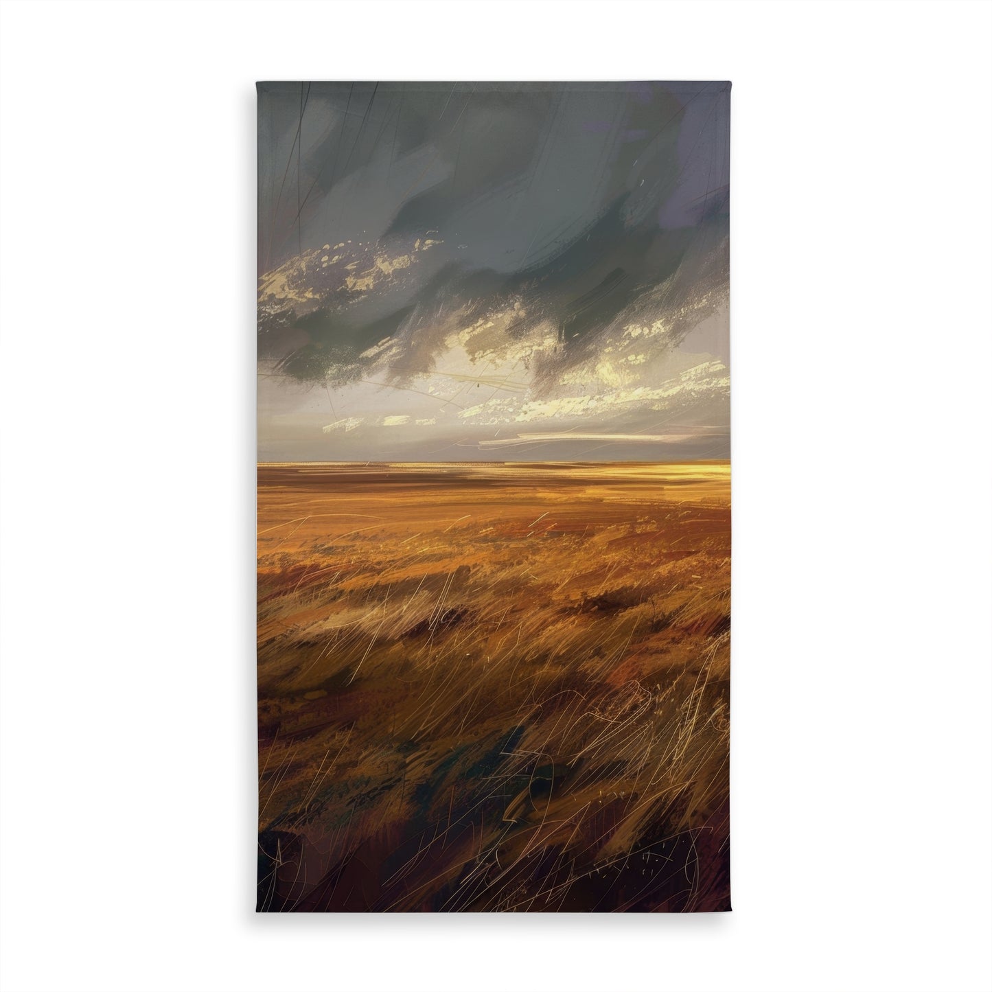 Before the Storm Orange Tablecloth for Indoor Outdoor Decor