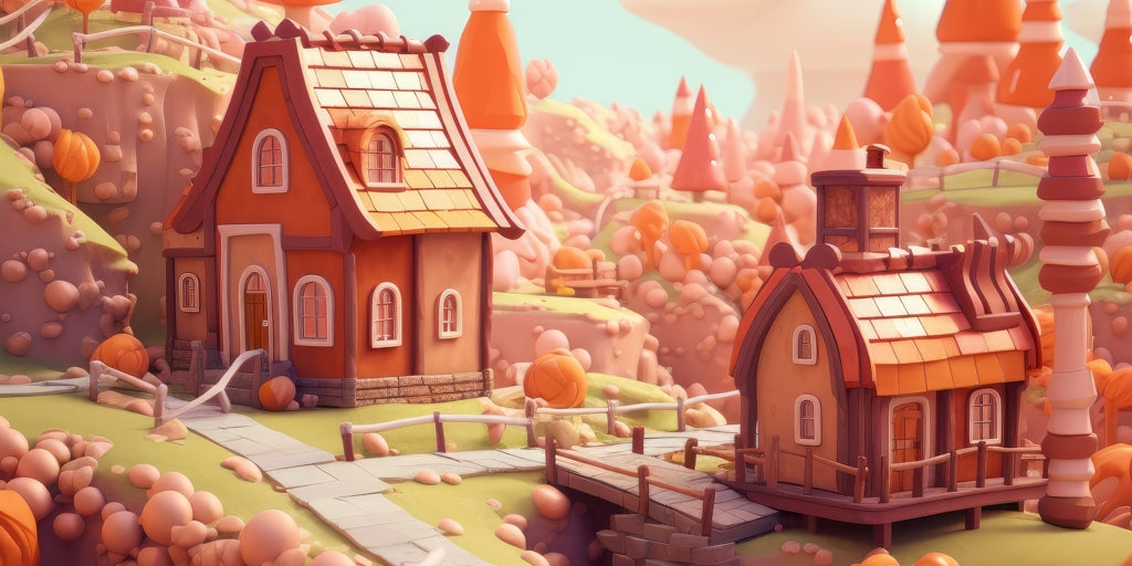 Toy town - Desk mat - Print on demand