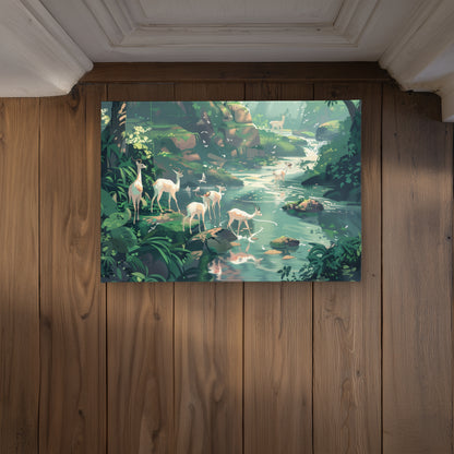 Sipping Pink Indoor Outdoor Door Mat - Stylish Home Decor