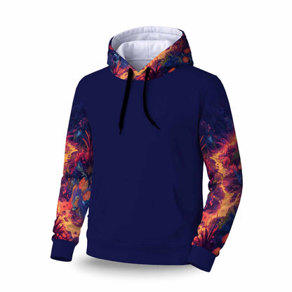 Burning Flowers Sleevie Pullover Hoodie | Stylish Apparel