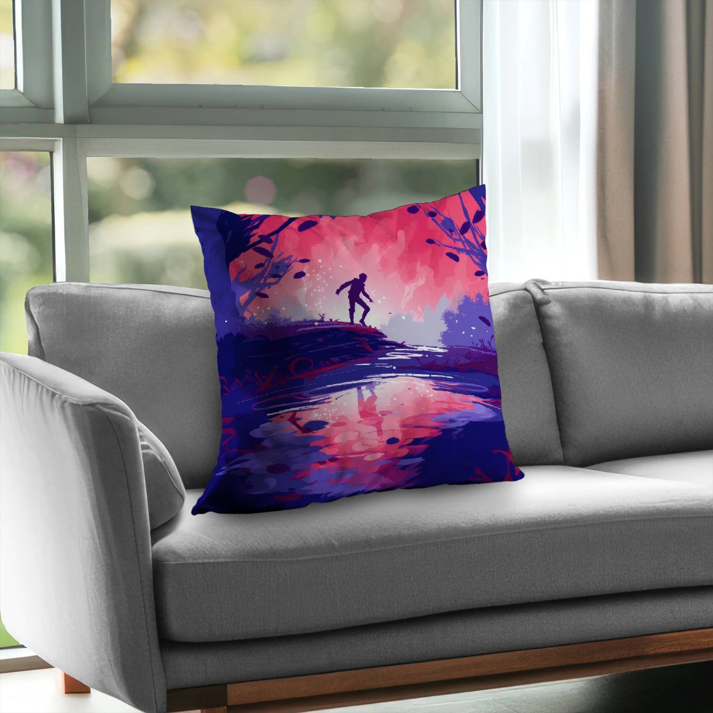 Toxic crossing - Throw pillow - Print on demand