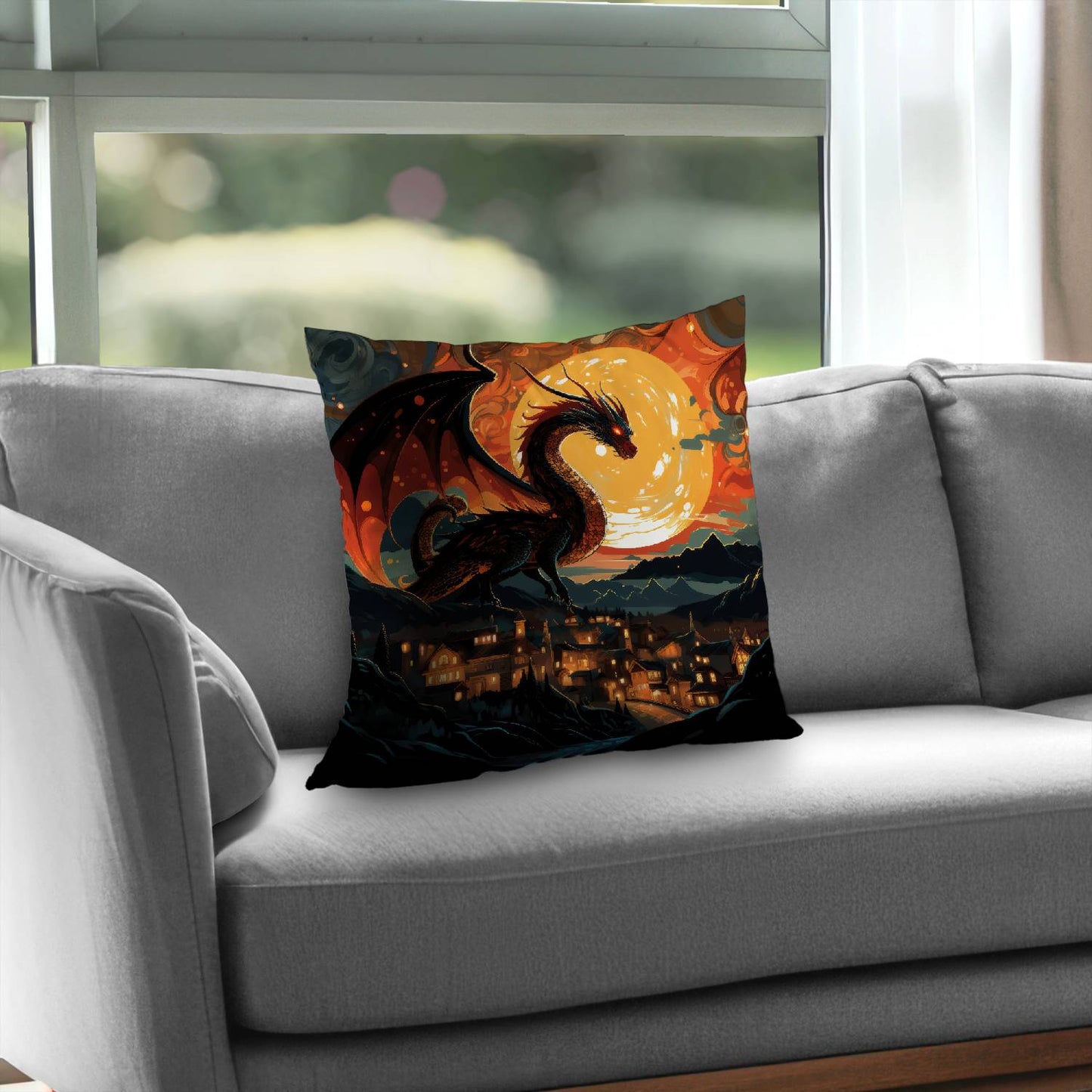 Imminent destruction - Throw pillow - Print on demand