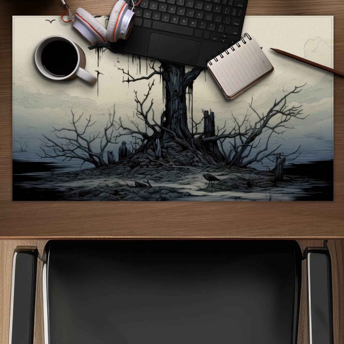 Standing alone - Desk mat - Print on demand