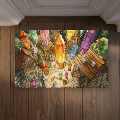 From Above Blue Indoor/Outdoor Door Mat - Decor Accessory