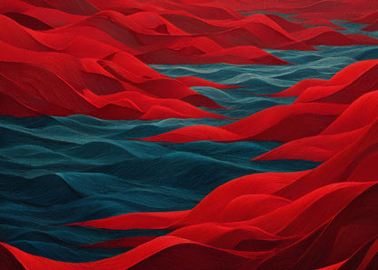Red Sea Bath Mat - Stylish Red Home Decor for Comfort
