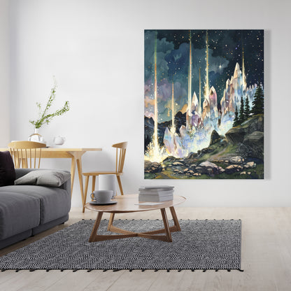 Magical beams - 32"x32" Canvas