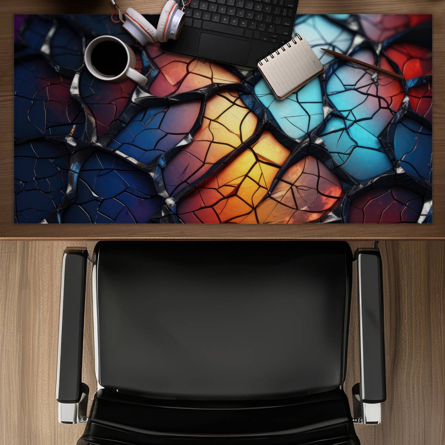 Oil shade - Desk mat - Print on demand