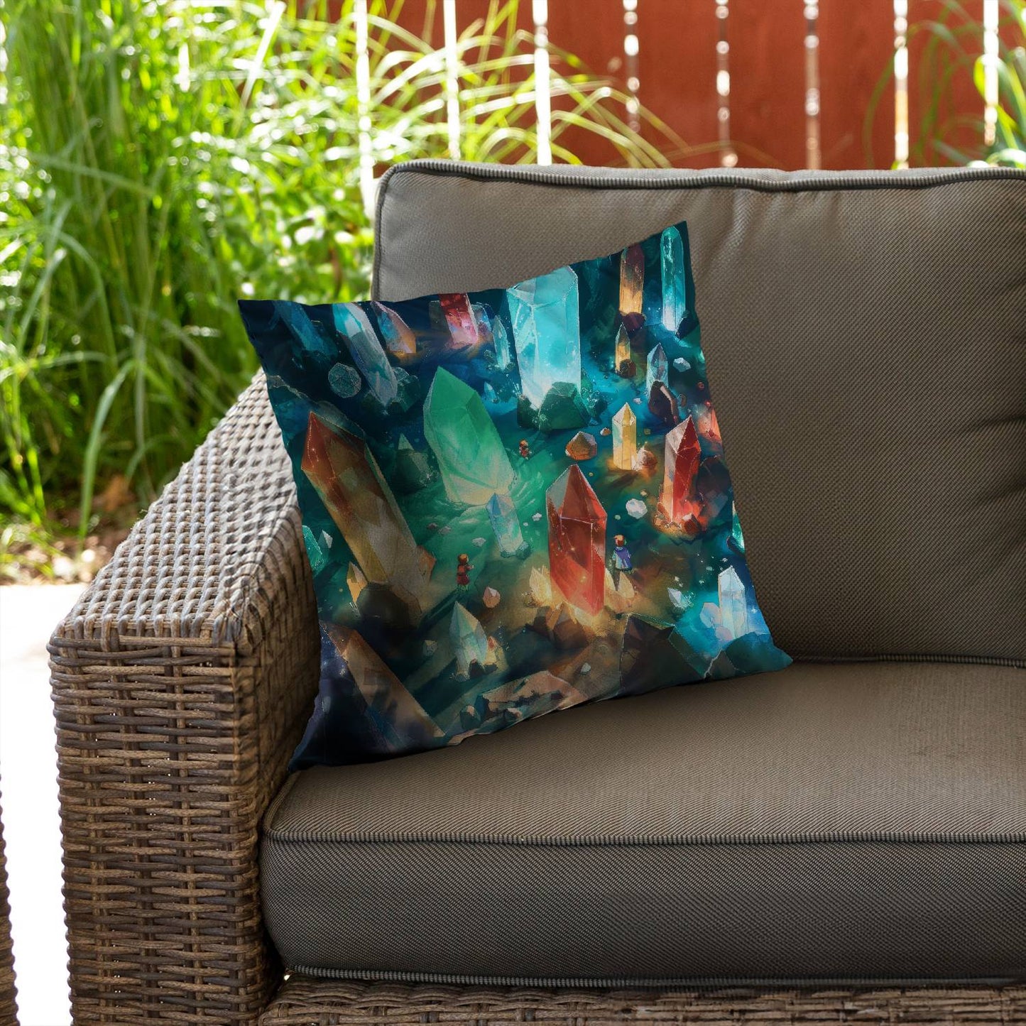 The quest - Throw pillow - Print on demand