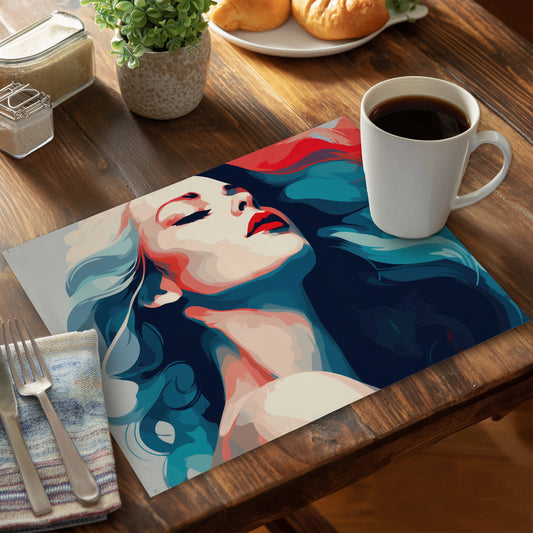 Beauty at its purest - Red Polyester Placemat for Home Decor