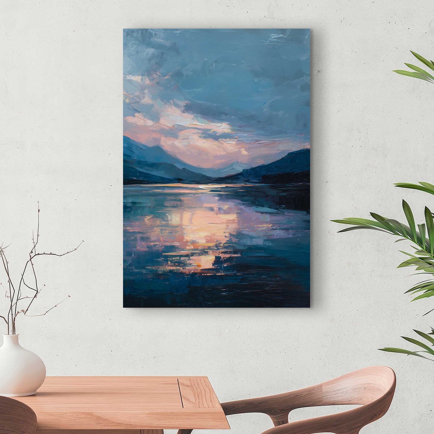 Reflect Pink Canvas - Stylish Home Decor Accent Piece