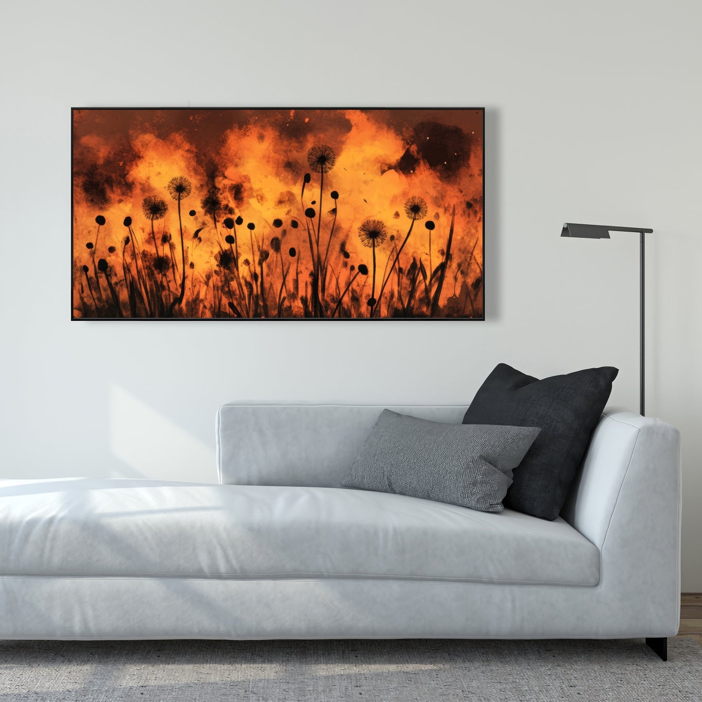 Ablaze - Black Framed Canvas Art for Elegant Home Decor