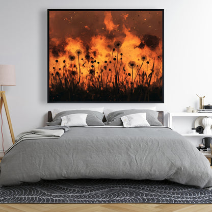 Ablaze - Black Framed Canvas Art for Elegant Home Decor