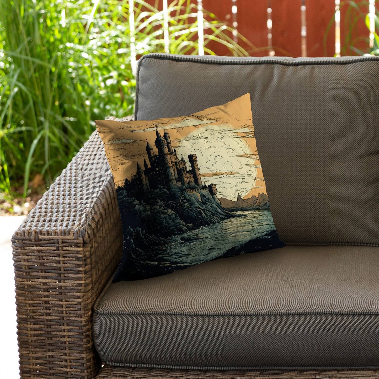 Once upon a time - Throw pillow - Print on demand