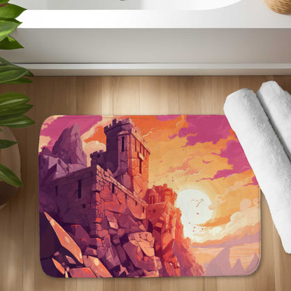 The Setting Rampart - Purple Bath Mat for Home Decor