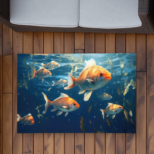 Tapis d'extérieur au design fluide - L'accessoire indispensable pour une décoration stylée