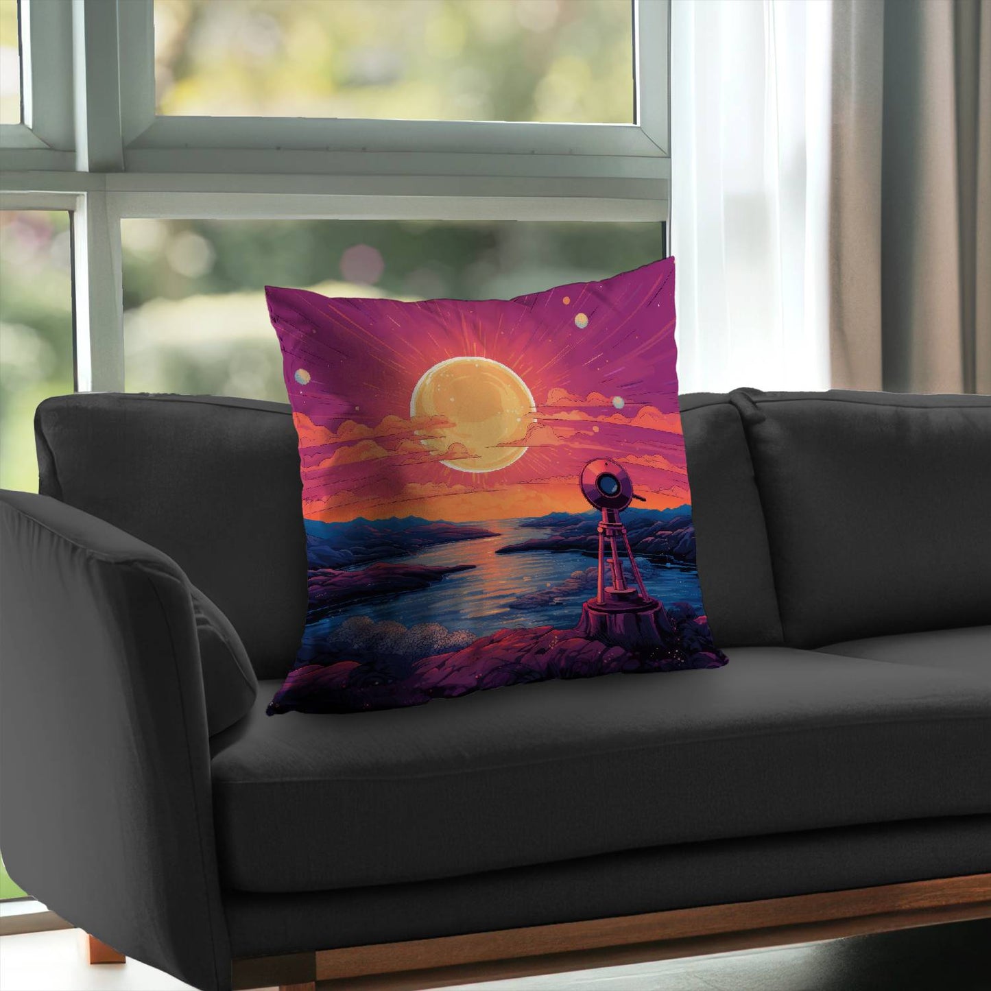 Measure the calm - Throw pillow - Print on demand