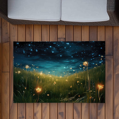 The night sky - Green Outdoor Area Rug for Home Decor