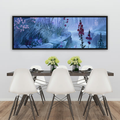 Valley of ice - 36"x36" Framed canvas