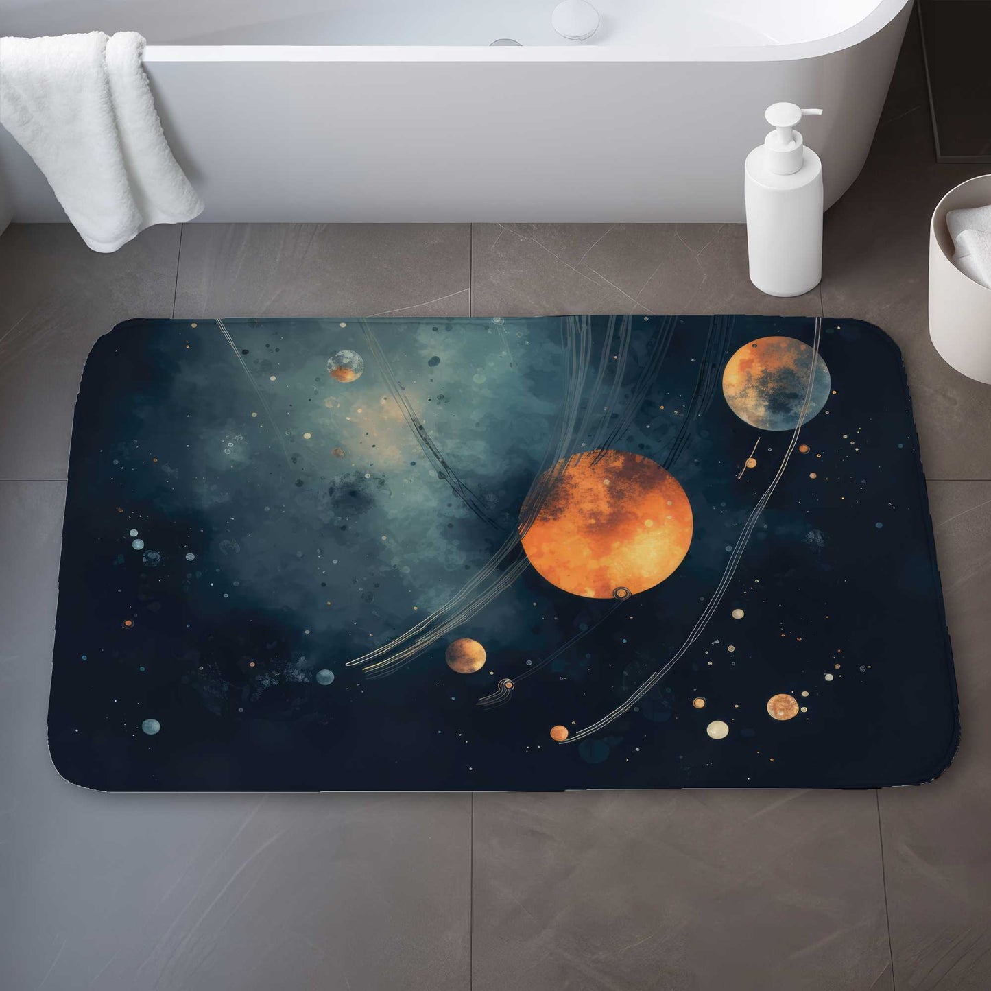 Tapis de bain « Deep Exploration » | Tapis décoratif élégant