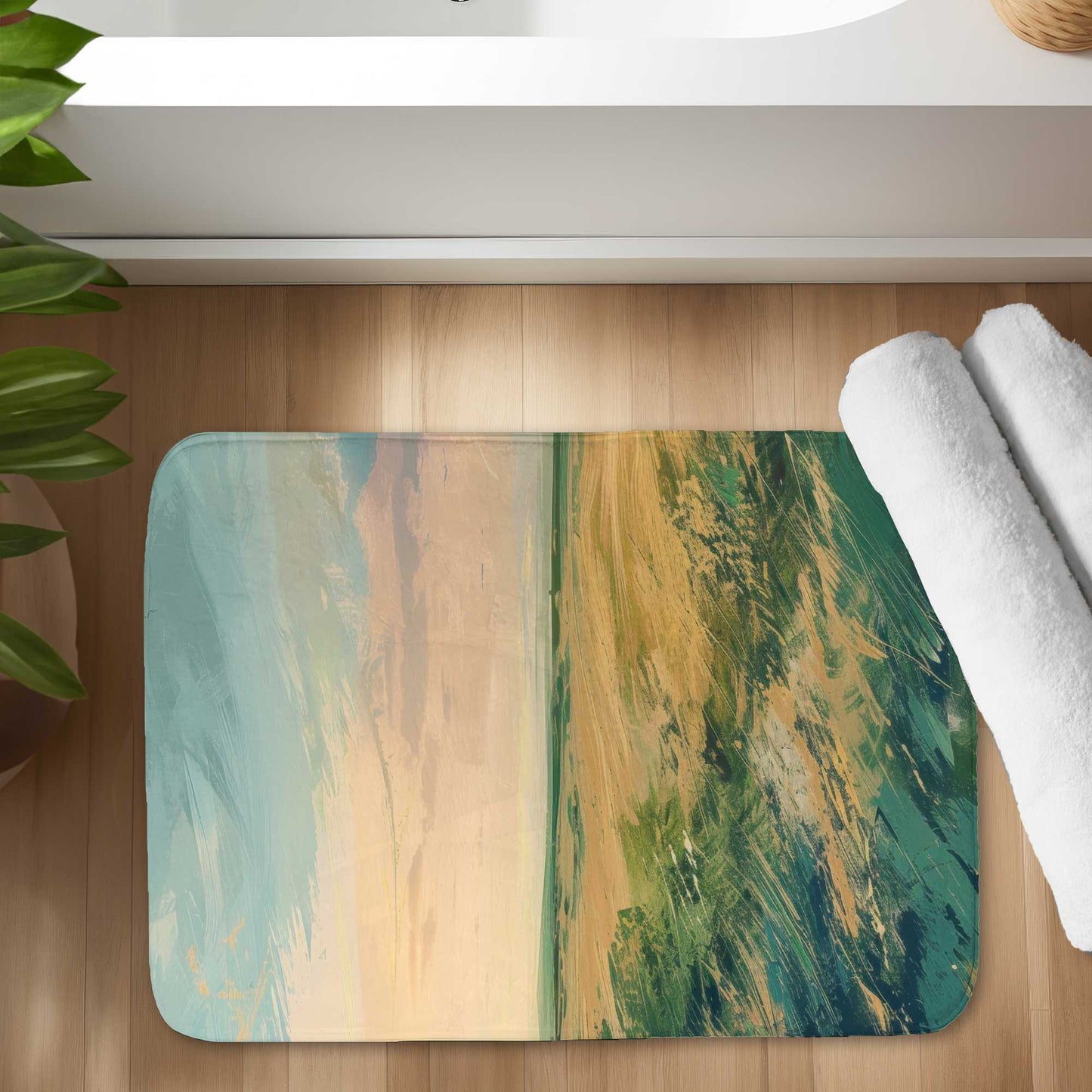 Evening in the Field Bath Mat | Cozy Home Decor Rug