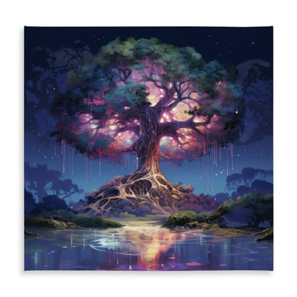 The power of nature Pink Indoor Outdoor Tablecloth