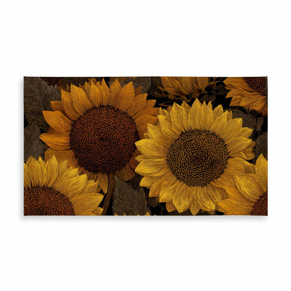Golden Glow Blooms Tablecloth | Indoor Outdoor Home Decor