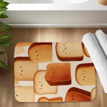 Tapis de bain Toasty Smiles | Tapis décoratif douillet