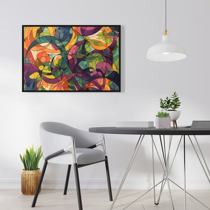 Converge - 24"x24" Framed canvas