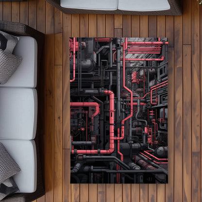 Tubular Nightmare Gray Outdoor Area Rug | Decor Must-Have