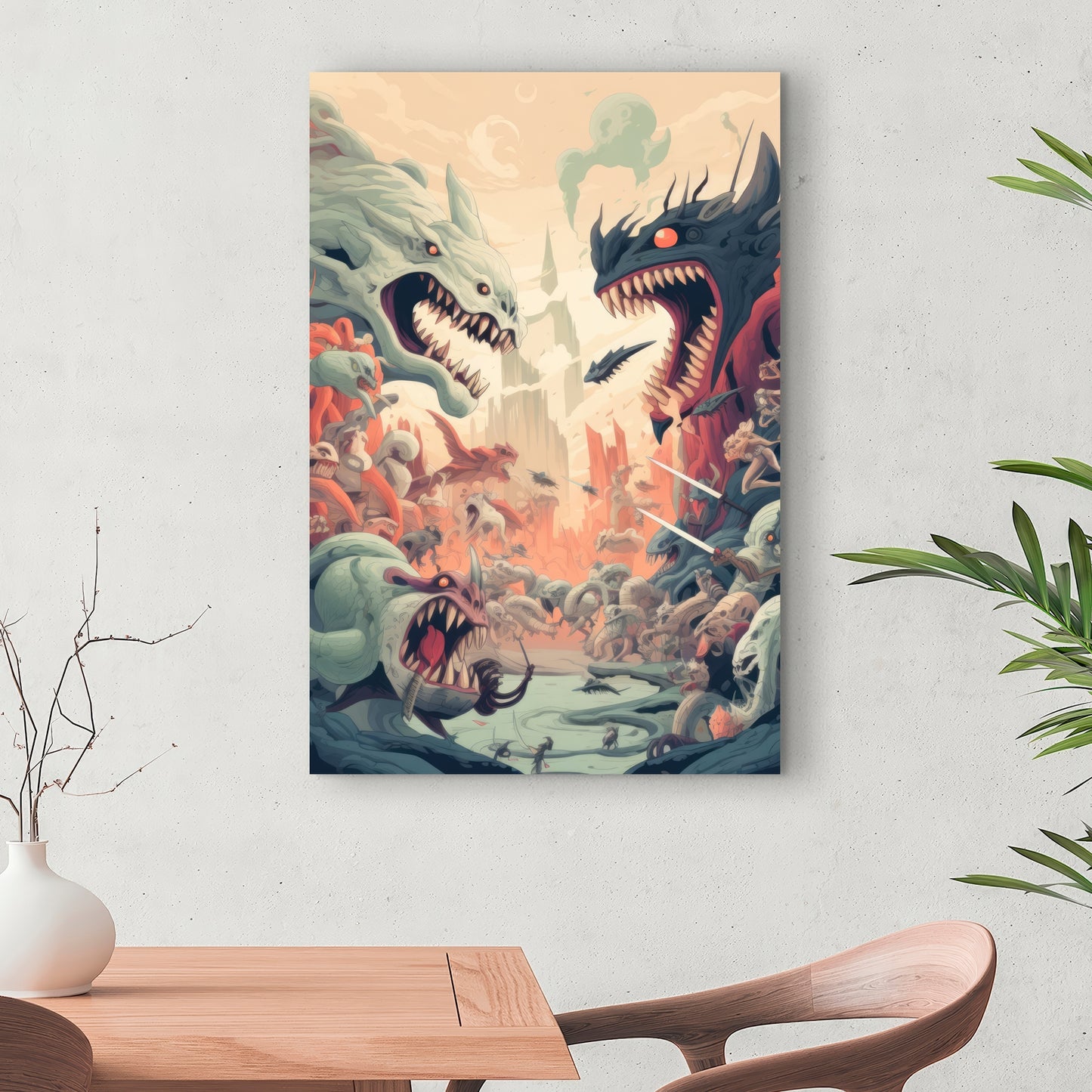 Ultimate fight - 32"x32" Canvas