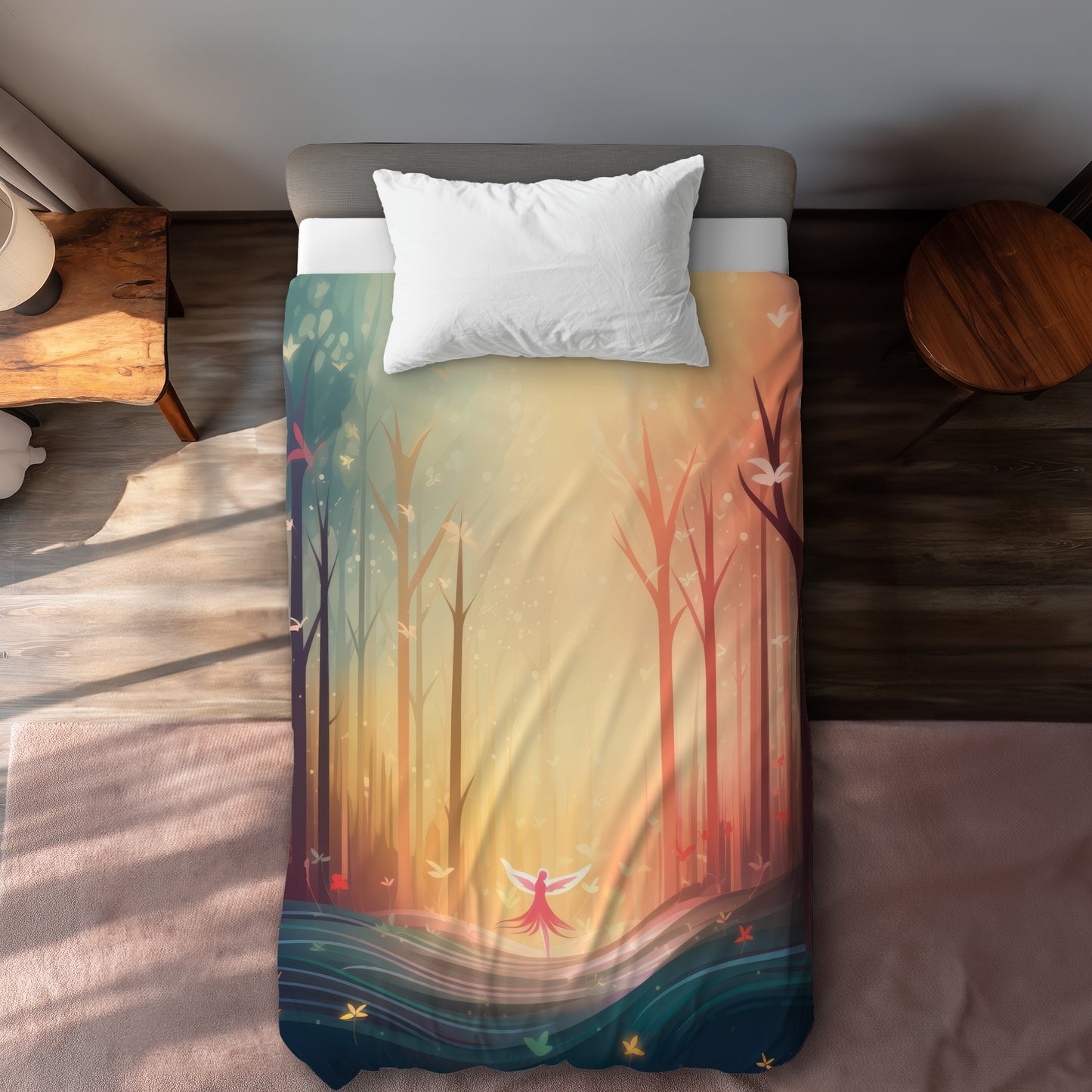 Housse de Couette Enchantée | Linge de Lit Élégant Décoration Maison