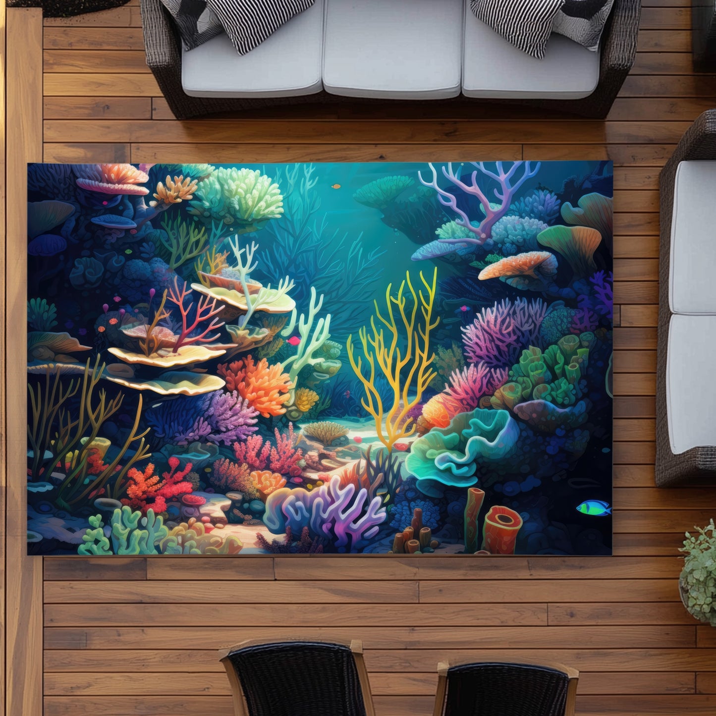 Tapis d'extérieur plein de vie | Décoration d'intérieur élégante