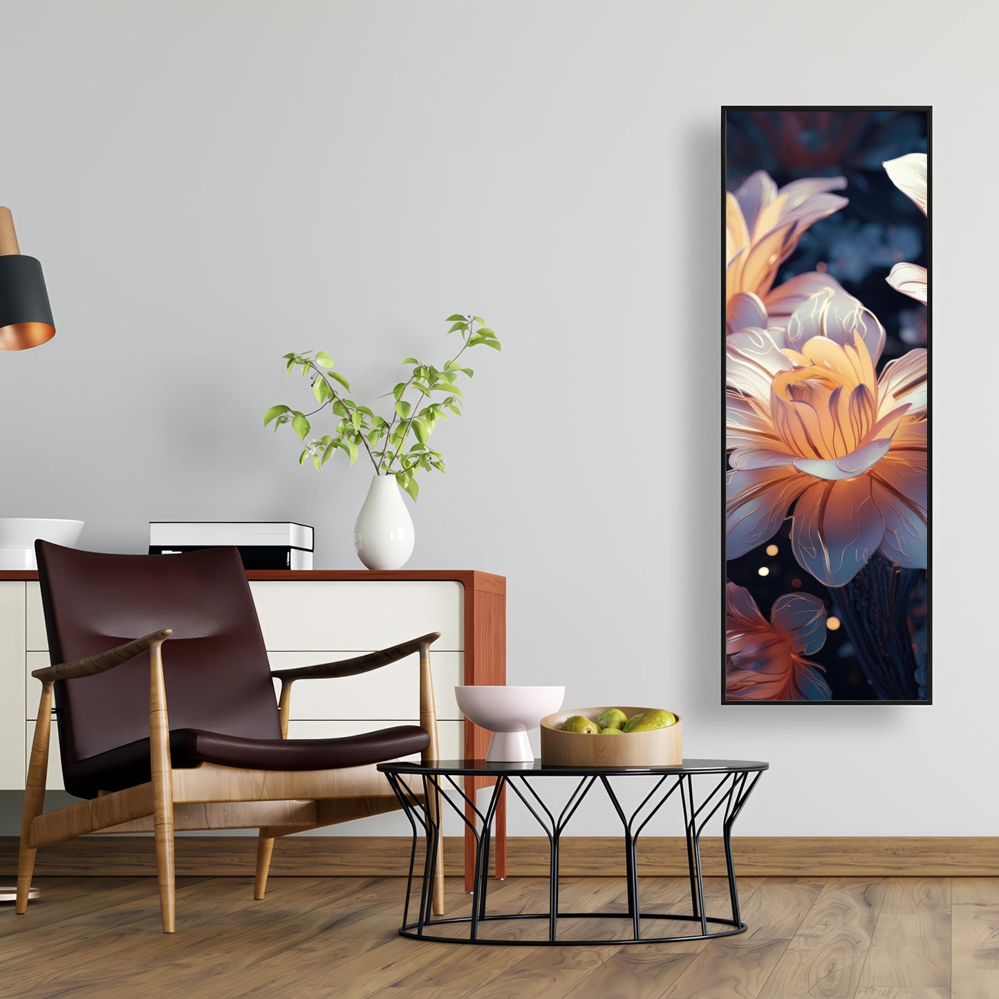 Pixie flowers - 36"x36" Framed canvas