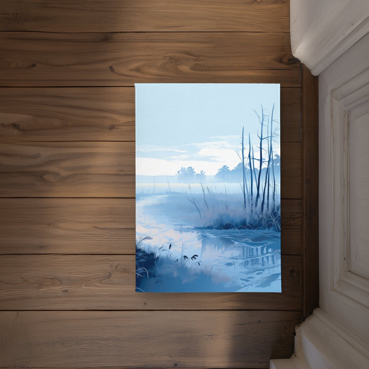 Cold Swamp White Indoor Outdoor Door Mat | Home Decor