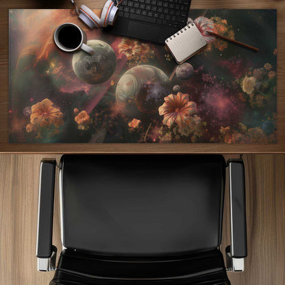 Capturing Light Beige Desk Mat for Elegant Home Decor