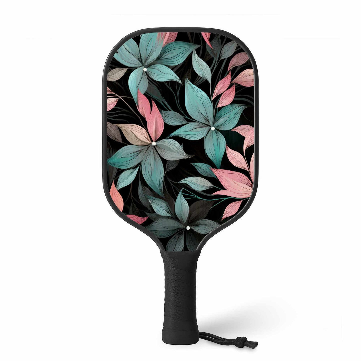 Ensemble de pagaies de pickleball décontractées à fleurs désaturées pour le sport