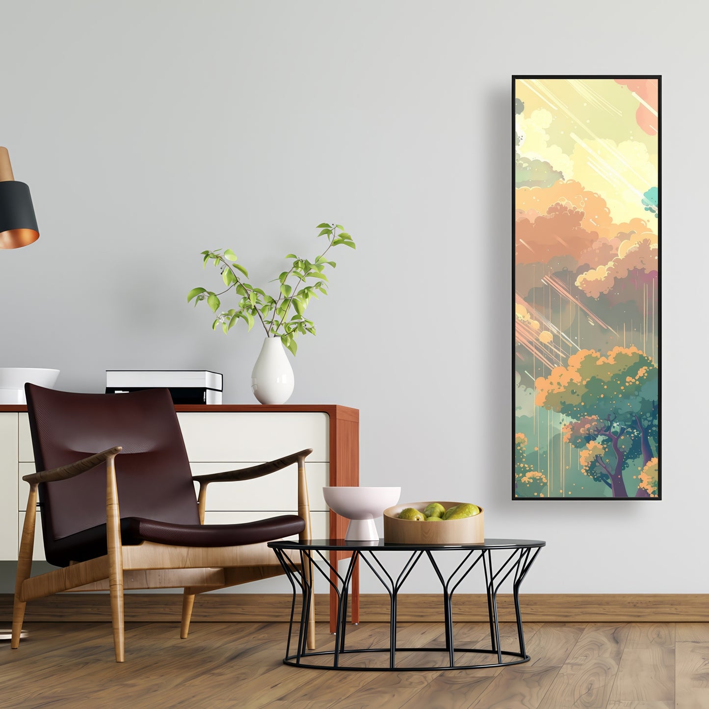 Crystal winds - 36"x36" Framed canvas