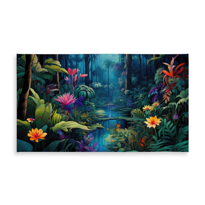 The beauty of nature - Blue Indoor Outdoor Tablecloth for Decor