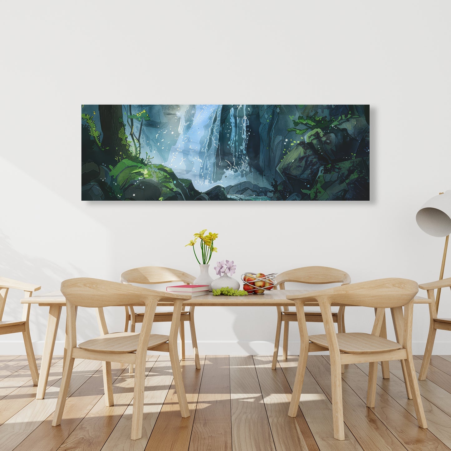 Sleeping Fall - Blue Canvas Home Decor | Elegant Wall Art