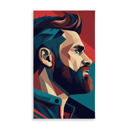 Courageous Turquoise Indoor Outdoor Tablecloth