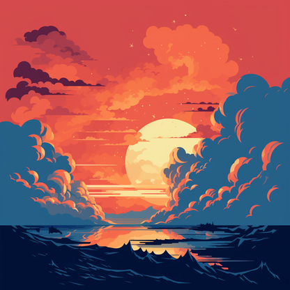 Orange and Blue - Yellow Canvas for Home Decor | Vibrant Art